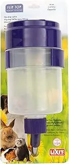 Lixit Lever Valve Top Fill No Drip Water Bottles for Rabbits, Chinchillas, Ferrets, Guinea Pigs and Adult Rats (16oz)