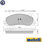 BRAKE PAD SET DISC BRAKE 22-0098-0 FOR RENAULT TRAFIC/Van/Platform/Chassis/Bus