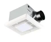 Bathroom Fan with Light 110 CFM, 1.2Sone No Attic access 110CFM with LED light