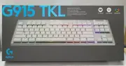 Logitech G915 TKL White Tactile Wireless RGB Mechanical Low Profile Keyboard