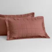 Sheridan Abbotson Linen Pillow Sham in Raisin Size: Standard @Sheridan Rewards