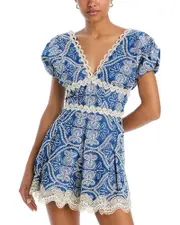 Waimari Cassandra Embroidered Mini Dress