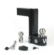 Weigh Safe WS10-3-KA-CER-BLA Black 10" Drop For 3" Shank w/Hitch Pin Lock