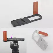 Wood Camera Hand Grip Holder Arca Quick Release Baseplate For Panasonic Lumix S9
