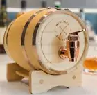 Mini Wood Whiskey Barrel Keg Whisky Cask 27 fl oz Alcohol Dispenser BAR BOURBO