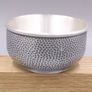 Pure Silver 999 Double-layer Insulation Master Drink Cup Medium Hammer Tea Bowl