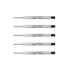 5 PARKER QUINK FLOW BP REFILL MEDIUM NIB BLACK INK WITH FREE WORLDWIDE SHIPPING