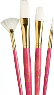 Princeton Artist Brush Set 9182 4-Pc Synthetic Hair White Taklon | BRAND NEW