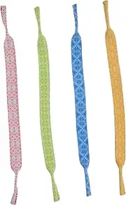 [HONMEET] 4pcs Non-slip Glasses Strap Sunglasses Chain Sunglasses Strap Ear Saver Strap Glasses Holder Strap Glasses Strap for Kids Face Bandanas Swimming Glasses Sports Child Diving Fabric