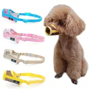 Dog Muzzle,adjustable Nylon Mesh Muzzle For Small Medium Large Dogs,prevent Biting Chewing And Licking Pink S