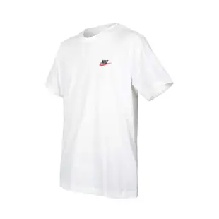 NIKE 男短袖T恤-慢跑 純棉 休閒 上衣 AR4999-100 白紅黑