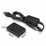 Power Charger Cable ACK-E12+DR-E12 Dummy Battery Charger For Canon EOS M2 M10 A