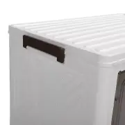 Folding Storage Bin With 4 Wheels PP PET Multi Tier Stackable Storage