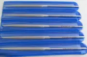 5-PACK STRAUSS 2152 D91 170/ 220 HALF ROUND NEEDLE DIAMOND FILES 5-1/2" OAL