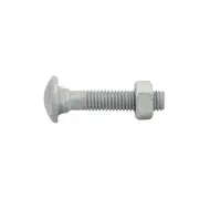 Zenith M8 x 40mm Hot Dipped Galvanised Cup Head Bolt And Nut