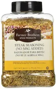 Steak Seasoning Farmer Brothers (No MSG Added) 1.75 LB # 141420 top quality