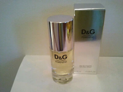 DOLCE & GABBANA D & G FEMININE EDT SPRAY 50ML WOMEN PERFUME FRAGRANCE DISCONTINU
