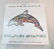 Dolphin-Shaped 1000-Piece Jigsaw Puzzle Unopened USA Made