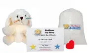 Make Your Own Stuffed Animal Mini 8 Inch Cream Bunny Kit - No Sewing Required! -