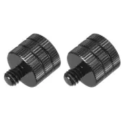 2PCS Mic Stand Adapter, M6 Female to 1/4 Male Screw Thread for Camera Tripod