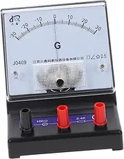 OSALADI Sensitive Ammeter Analog Galvanometer Current Ohmmeter Current Measuring Indicator Lab Voltage Tester Tools Electric Meter Tester Sensitive Amperemeter Metal Power Supply Manual