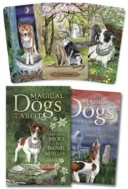 MAGICAL DOGS TAROT KIT Deck Card Book Set dog puppy fortune teller oracle cards