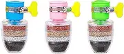NASHRIO 3pcs Mix Faucet Extender Filter: Layer Filtration System for Kitchen Sink & Bathroom Tap - Removes Heavy Metals, Hard Water, Activated Carbon Purifier - Ensuring Clean, Healthy Drinking Water