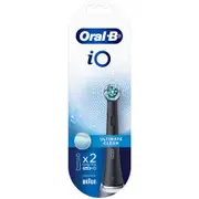 Oral-B iO Ultimate Clean Replacement Brush Heads Black 2 Counts