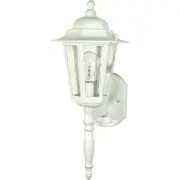 Nuvo Lighting 60/985 Cornerstone 1 Light 18 inch White Outdoor Wall Lantern