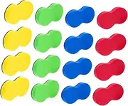 Angoily 20Pcs Whiteboard Erasers Portable Dry Erase Cleaners for Classroom Office Reusable Chalkboard Accessories Easy to Clean Practical Mixed Colors
