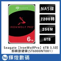 在飛比找蝦皮商城精選優惠-SEAGATE IronWolf Pro 3.5吋 6TB 