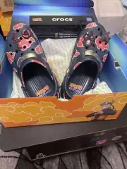 Naruto Itachi Crocs Size (US 9 & UK 8) & Exclusive Footlocker Naruto Chopsticks