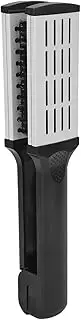 Hair Straightening Comb Hollow Breathable High Temperature Double Sided Black White Styling Brush