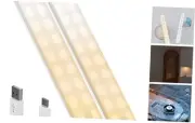 Closet Light Motion Sensor, 48 LED Curved Screen Night Light with Dimmable 5