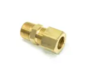 1/2 OD Compression Tube to 3/8 Male Npt Adapter Fitting Connector Water Oil Gas