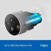 TP-Link Tapo Smart Home Battery-Powered Security Camera, Wireless, 2K QHD, IP66,