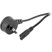 DOSS 720ACR Flat Mains Figure-8 Lead - 2M Iec-C7 Cord Right Angle Plug Right-Angle Plug FLAT MAINS