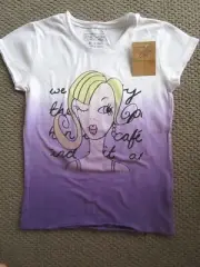 Girls Charlie & Me by Pumpkin Patch dip dyed Tee Size 6 NWT