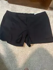 New Magellan Outdoors Women's Happy Camper Black Shorts Size 24