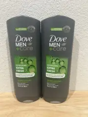 DOVE MEN + CARE Body Wash and Face For Fresh Healthy-Feeling Skin Extra Fresh