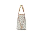 WSECOMM Women Checkered Tote Shoulder Bag Messenger Bag Purse Pu Leather Handbag Bag With Inner Pouch Multi-color Optional