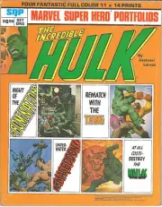 Marvel Super Hero Portfolios Set One Incredible HULK Larson / Fastner shrinkwrap