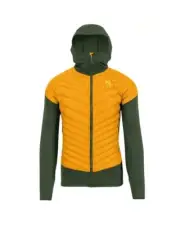 Karpos Sass De Mura Jacket Hybrid Hooded Man, Radiant/Rifle Green