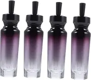Ipetboom 4Pcs Refillable Glass Jars with Droppers for Essential Oils Perfume Liquids Travel Friendly Design for Convenient Use Elegant Packaging