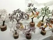 S M LRG Various Natural Gemstone Crystal Chip Bonsai Tree Wire Feng Shui New Age