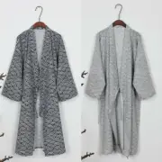 Hot New Bathrobe Robe Yukata Men Nightwear Pajamas Printed Sleepwear Home