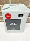 UGG Devon Luxury Softness King Size 4 Pc Sheet Set in Clear Creek NEW
