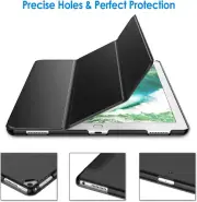 NEW iPad Pro 12.9 CASE 2017/2015 (1st/2nd Gen) Folding Stand Folio Covers BLACK