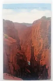Vintage Natural Color Black Canyon of the Gunnison Montrose, Colorado Post Card