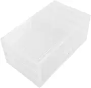 MUCKLILY Desktop Drawer Organizer Clear Storage Case for Makeup Gloves and Accessories Desktop Drawer Box Compact and for Neat Workspace